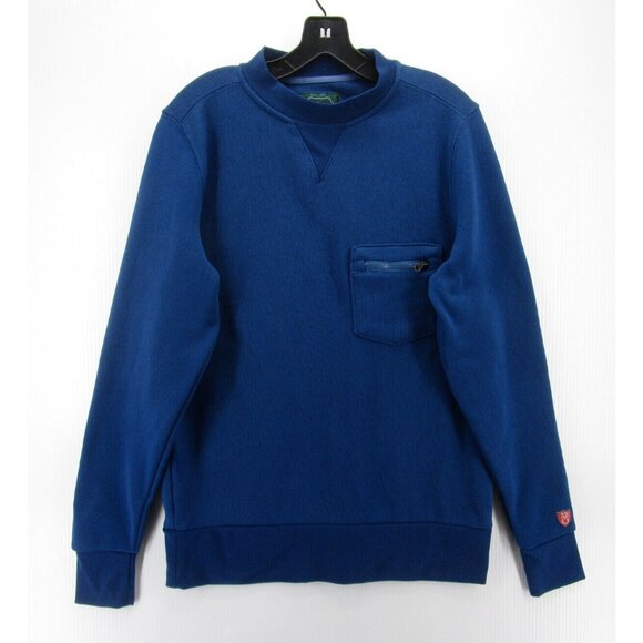 Arthur Beale Sweater Small AB Pullover Crewneck Zip Pocket Casual Logo* - Picture 1 of 11